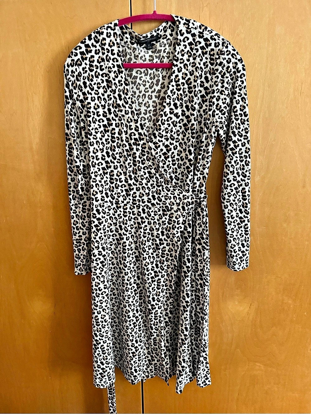Banana Republic Leopard Print Midi Dress Size Medium